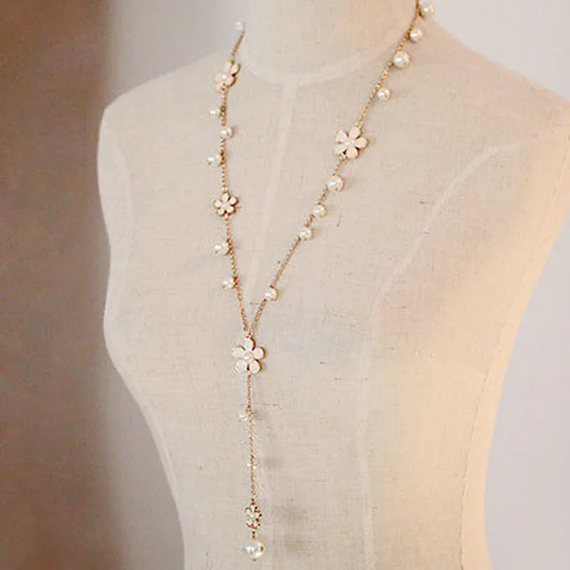 Женская Длинная цепочка на свитер в богемном стиле винтажное этническое