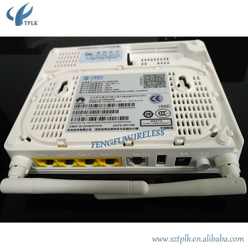 Оригинальный Хуа Вэй HS8545M с английским прошивки Wi Fi Ont ОНУ 1GE + 3FE 1POT 1USB WiFi GPON onu модем