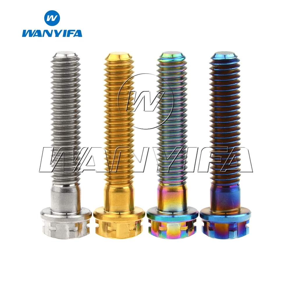 Титановый болты &quotWanyifa&quot M6x30mm Torx Фланцевая головка винт для велосипедной