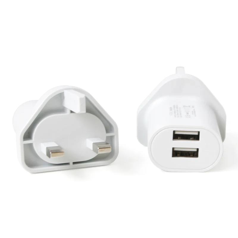 Дорожный адаптер питания с двумя usb портами 5 В 2 4 А|Адаптеры для розеток| |