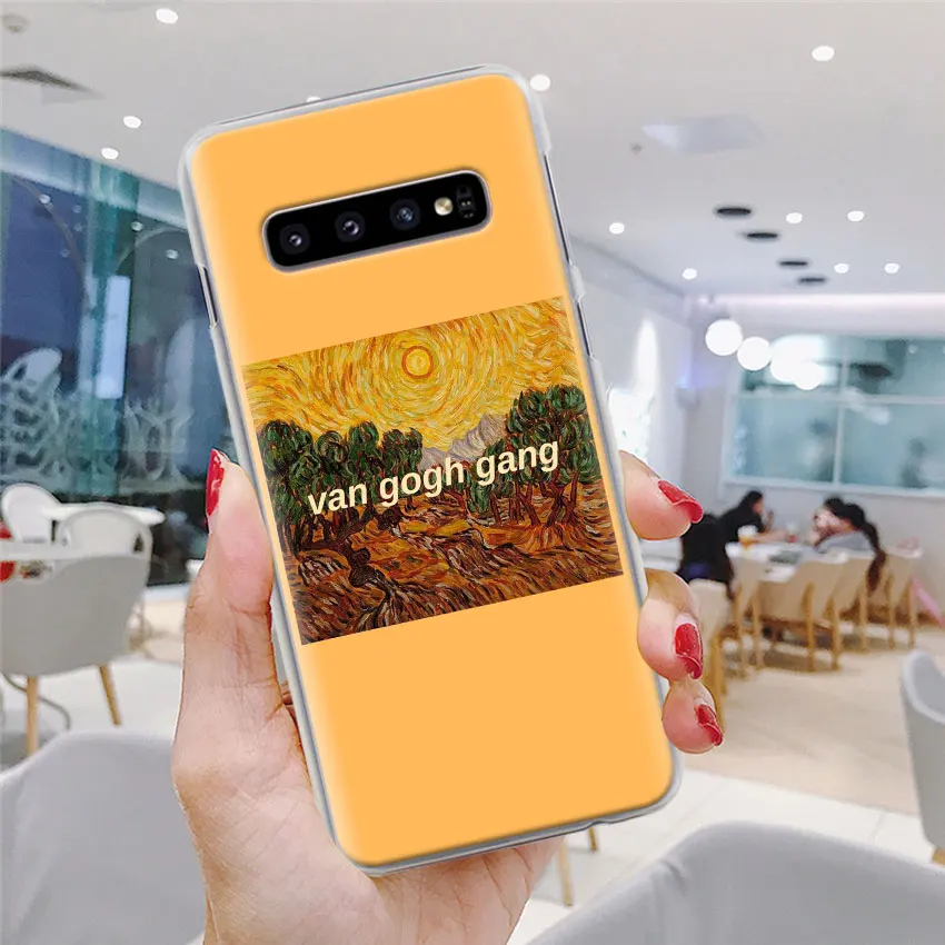 Художественный эстетический Ван Гог Мона Лиза чехол для телефона для samsung Galaxy S10e S10 Plus S7 S8 S9 Plus Note 8 9 M10 M20 M30 жесткий чехол
