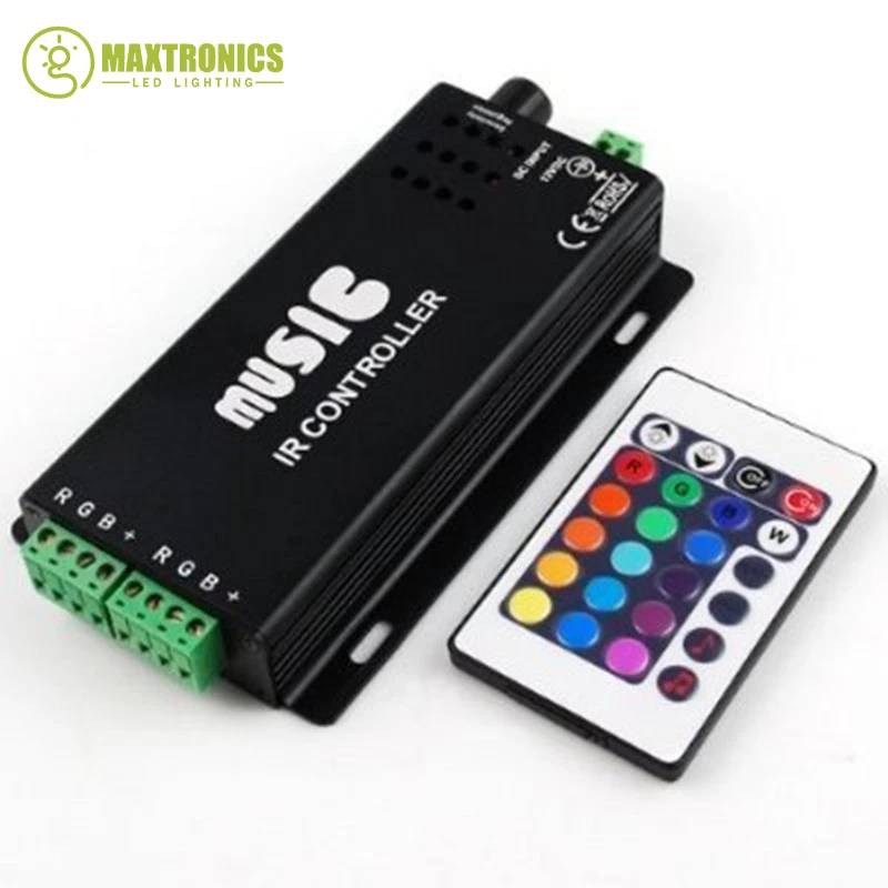 Best price 1 pcs DC12-24V 24 Keys music controller IR remote RGB for 5050 rgb led strip lamp Free shipping | Освещение