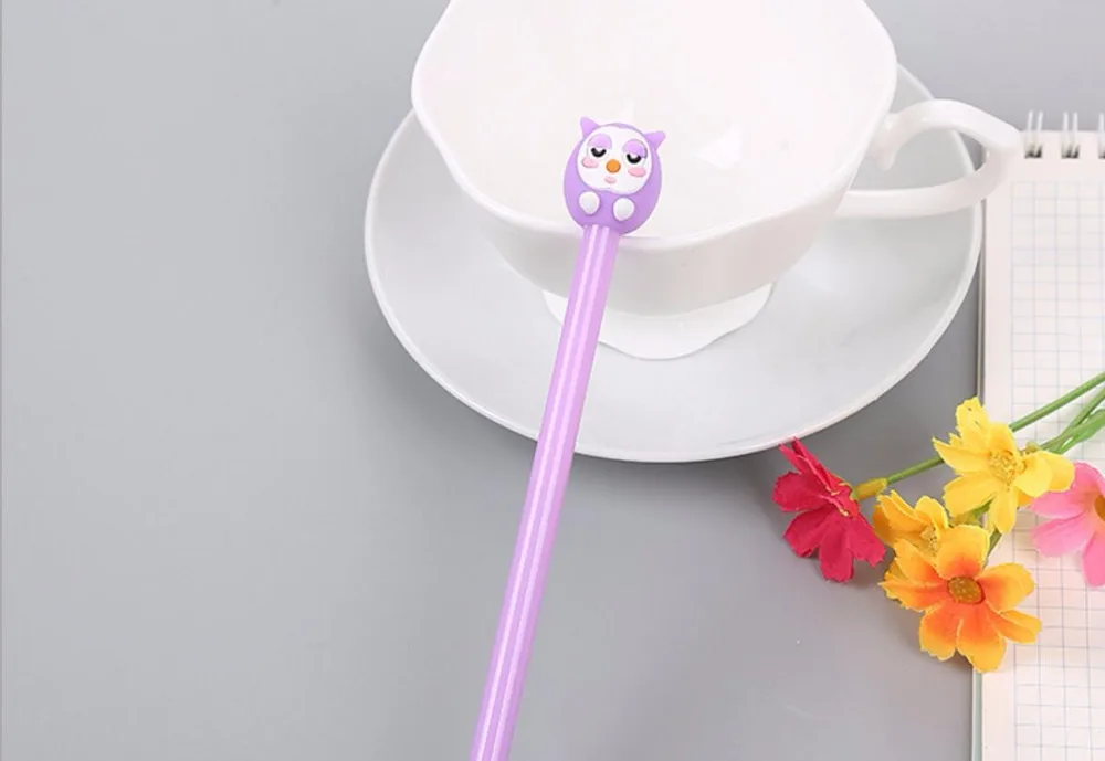 Новая Корейская милая сова чернила для гелевой ручки ручка школьный призовой