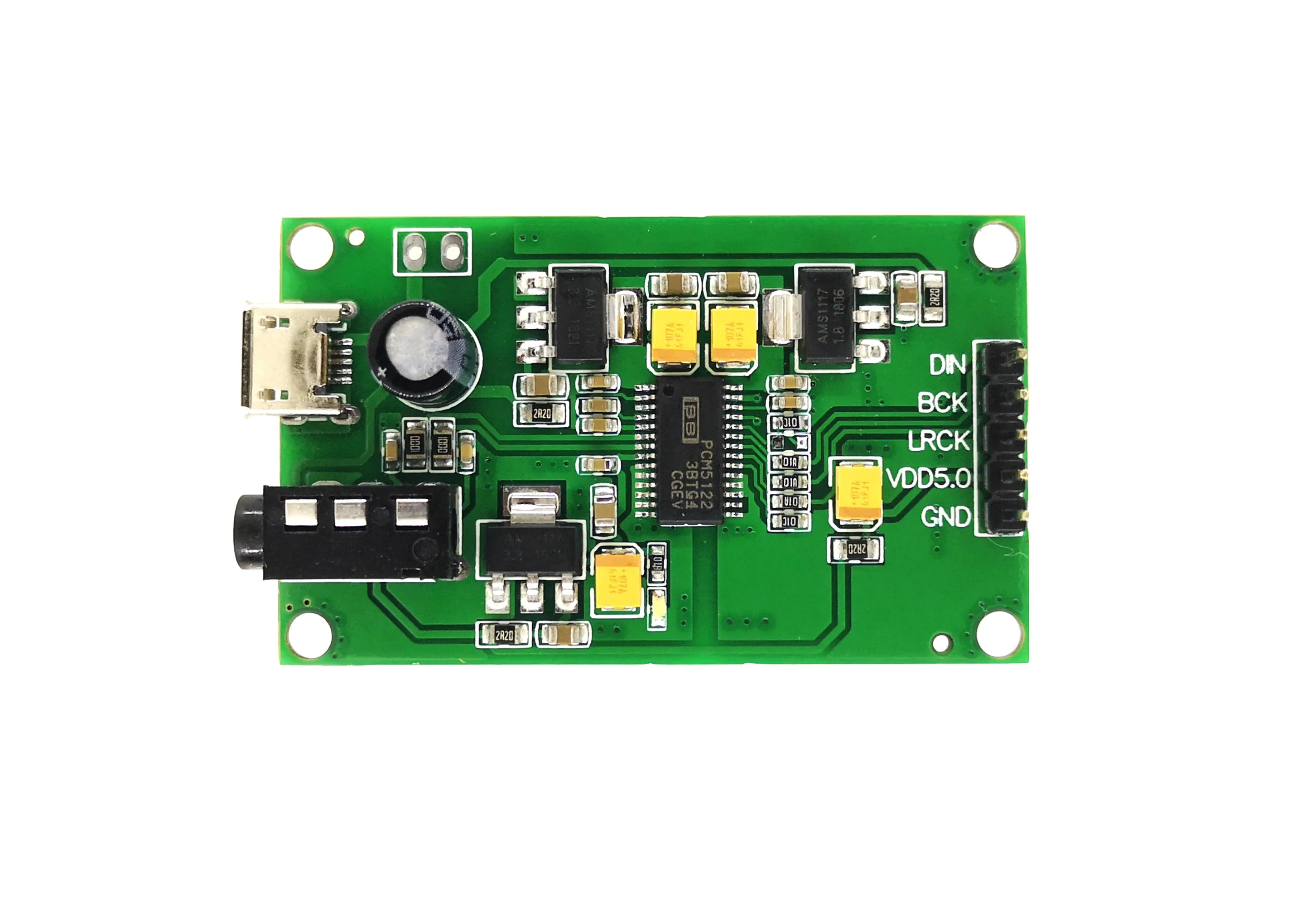 Цифровой аудио вход PCM5122 I2S IIS Raspberry Pi Плата декодера DAC для аналогового выхода