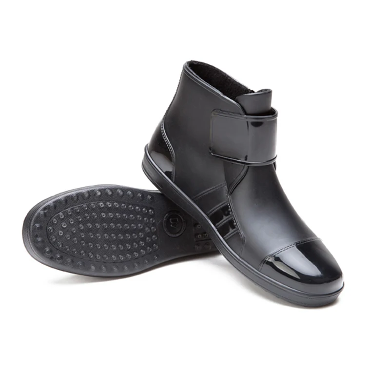 100% водонепроницаемые ботинки для мотоцикла Нескользящие резиновые из ПВХ черные