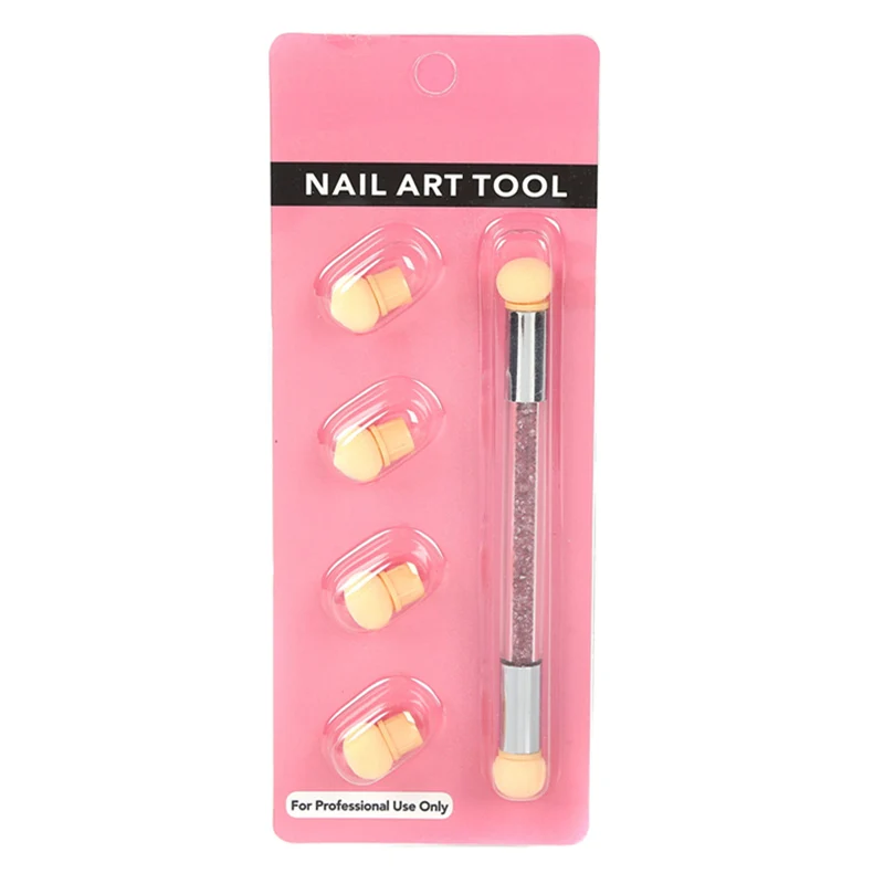Double-end Nail Art Gradient Shading Dotting Painting Pen Color Image DIY Transfer Rhinestone Dot Paint Gel UV Brush tools | Красота и