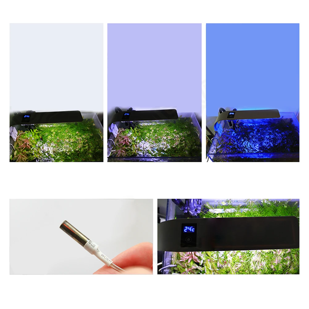 Super Bright LED Aquarium Lights LED Plants Grow Light 15W X9 Aquatic Freshwater Lamps Waterproof Clip on Lamp For Fish Tank