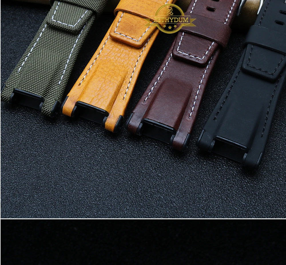 Браслет из натуральной кожи для casio GST-B100/S130/W300GL/400G/W330 GST-W120L/S120/W130L/S100/S110 ремешок для часов мужские ремешки для часов 26 мм