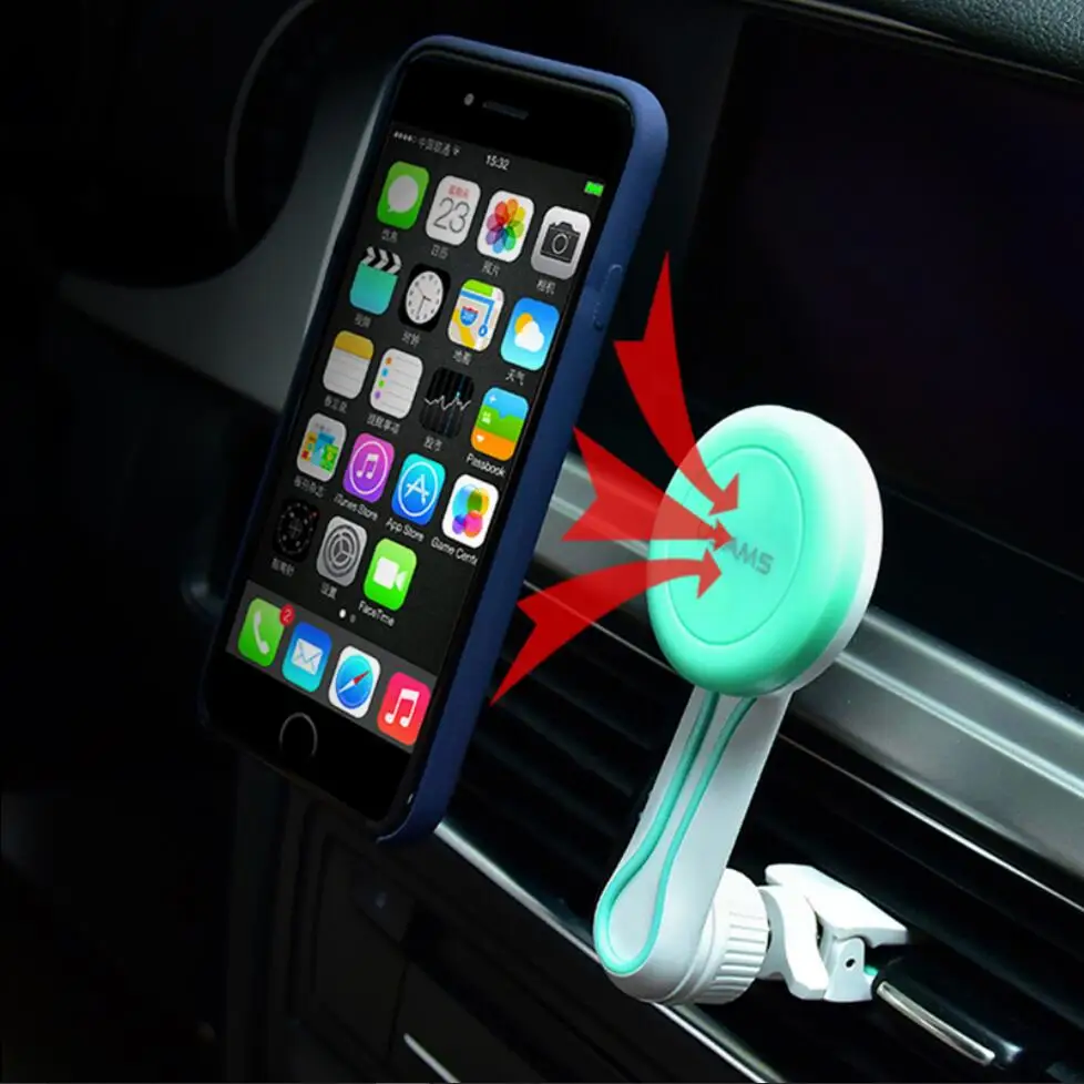 USAMS Universal Magnetic Holder 360 Degree Rotation Car Phone Magnet Mount For iPhone Samsung Xiaomi | Мобильные телефоны и