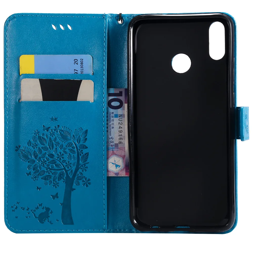Кожаный чехол чехлы для Xiaomi Redmi Note 7 Pro note7 3D Магнитный Флип кошелек с деревом