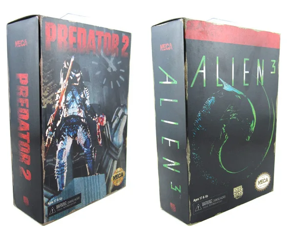 2 шт. Sci fi Predator City Hunter + Alien 3 Dog Video Game внешний вид NECA 7 &quotФигурки игрушки|neca 7|figure