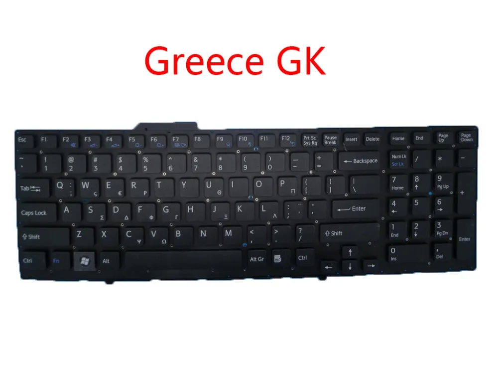 Клавиатура для ноутбука RU TW CA GK BG IT JP SONY VPCF VPCF1 VPCF11 VPCF12 VPCF13 на английском русском