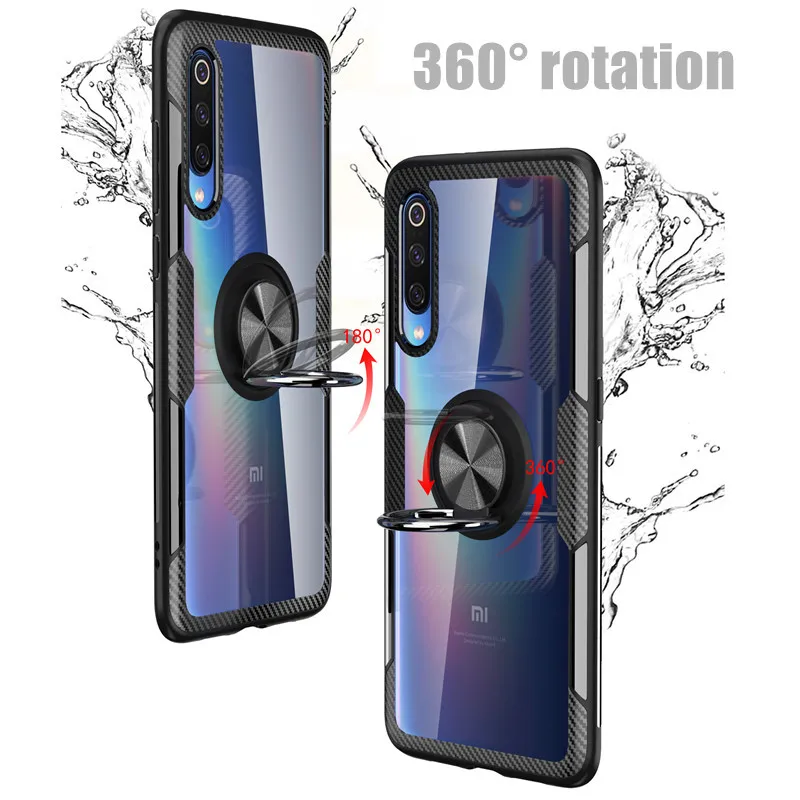 Противоударный защитный прозрачный чехол из закаленного стекла для Xiaomi Mi 9