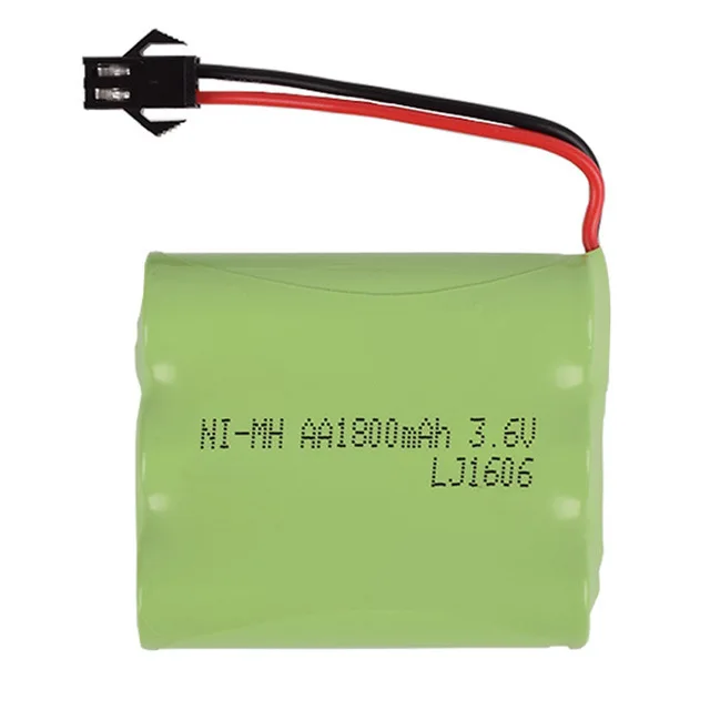 

3.6v 2800mah 1800mah 700mah AA NI-MH SM-2P Plug NI-CDBattery Remote deformation car Electric toys ship robot rechargeable