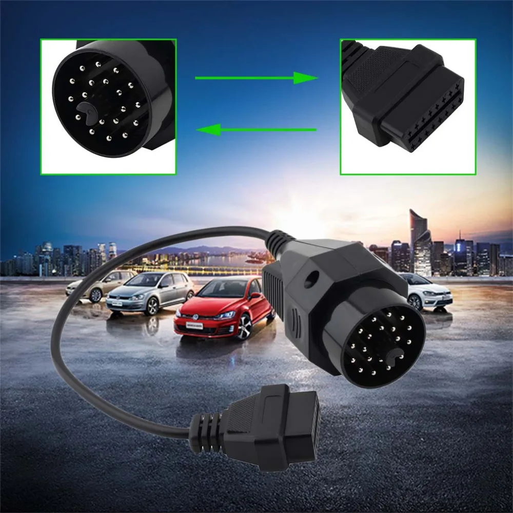 2021 20pin OBD II адаптер для BM 20 контактный разъем OBD2 16 pin гнездовой e36 e39 X5 Z3 B-M-W-20pin Новый