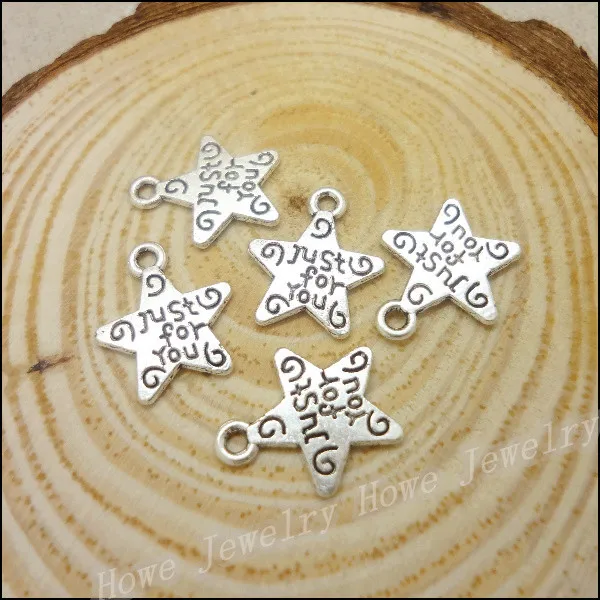 280 pcs Charms Stars Pendant Tibetan silver Zinc Alloy Fit Bracelet Necklace DIY Metal Jewelry Findings | Украшения и аксессуары