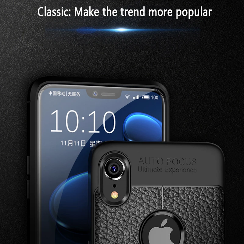 VOVTA Ультратонкий Мягкий силиконовый кожаный чехол для iPhone XR полное покрытие XS X MAX
