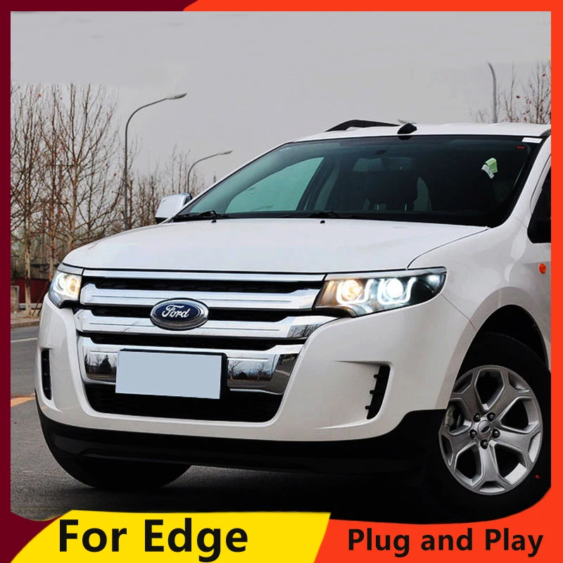 Фары KOWELL для автостайлинга FORD EDGE светодиодный фары 2011 2014 биксеноновые линзы