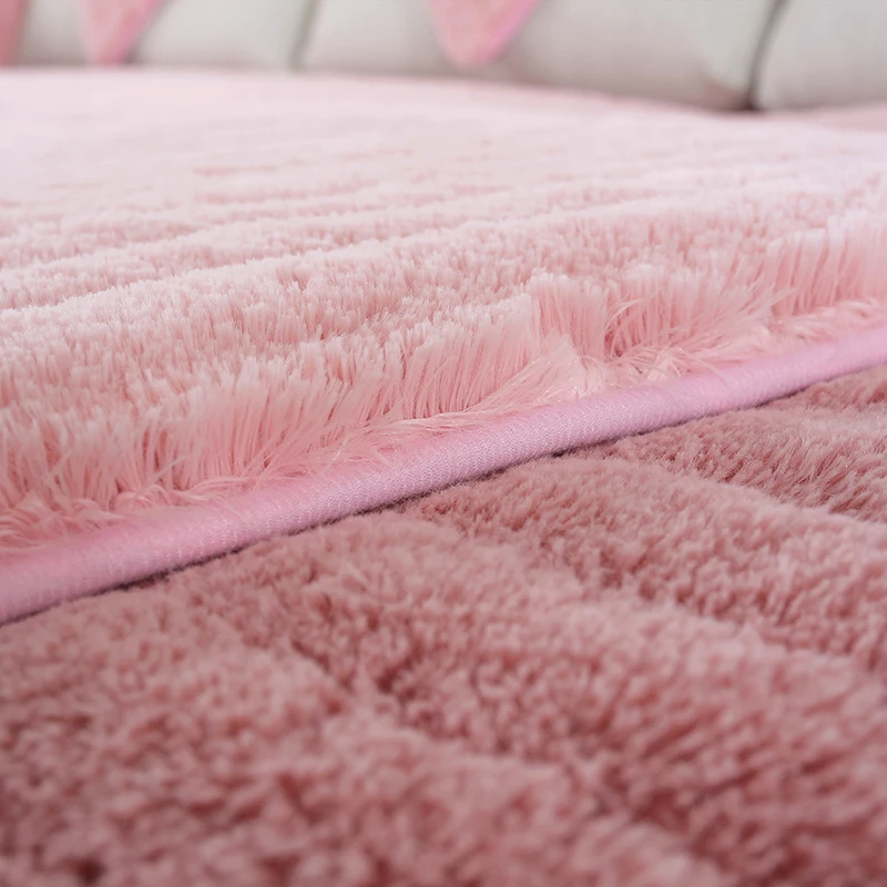 MUZZI Wool Living Room Coffee Table Cushion Sofa Carpet Plush Bedroom Covered Mattress White Floating Window Mat | Дом и сад