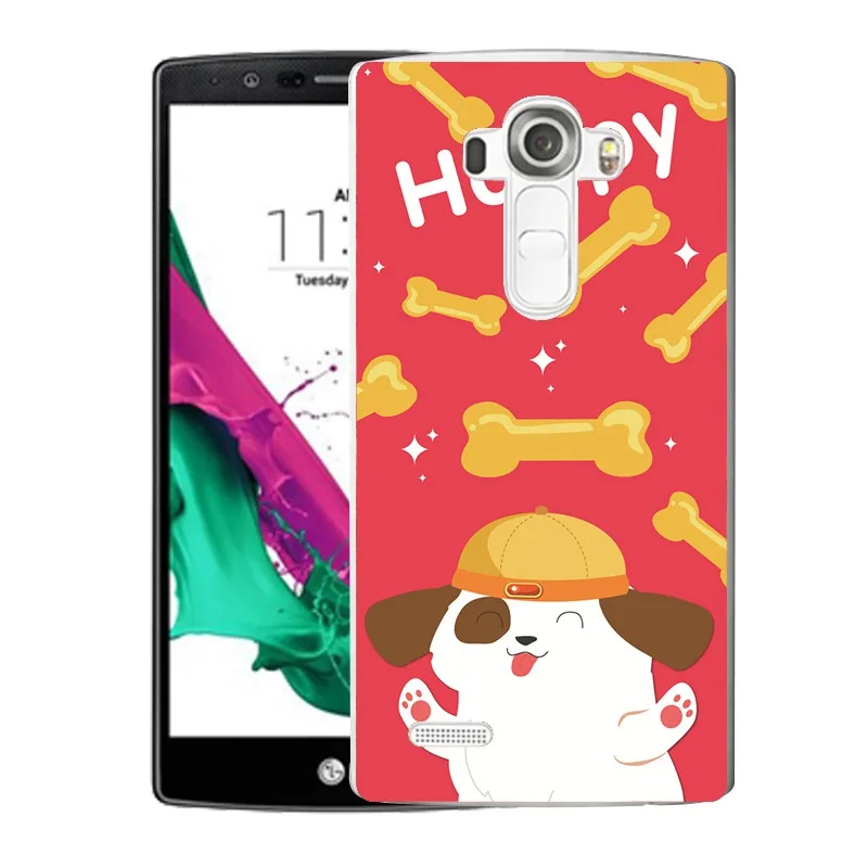 QMSWEI TPU Transparent Phone Case For LG K3 K4 K5 K8 Red Money Cat Painted Design Soft Protective Cute Cover G3 G4 G5 V10 |