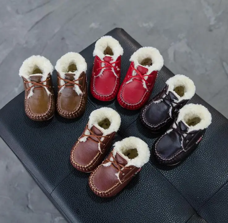 Детские зимние ботинки новая осенне-зимняя хлопковая обувь для маленьких детей
