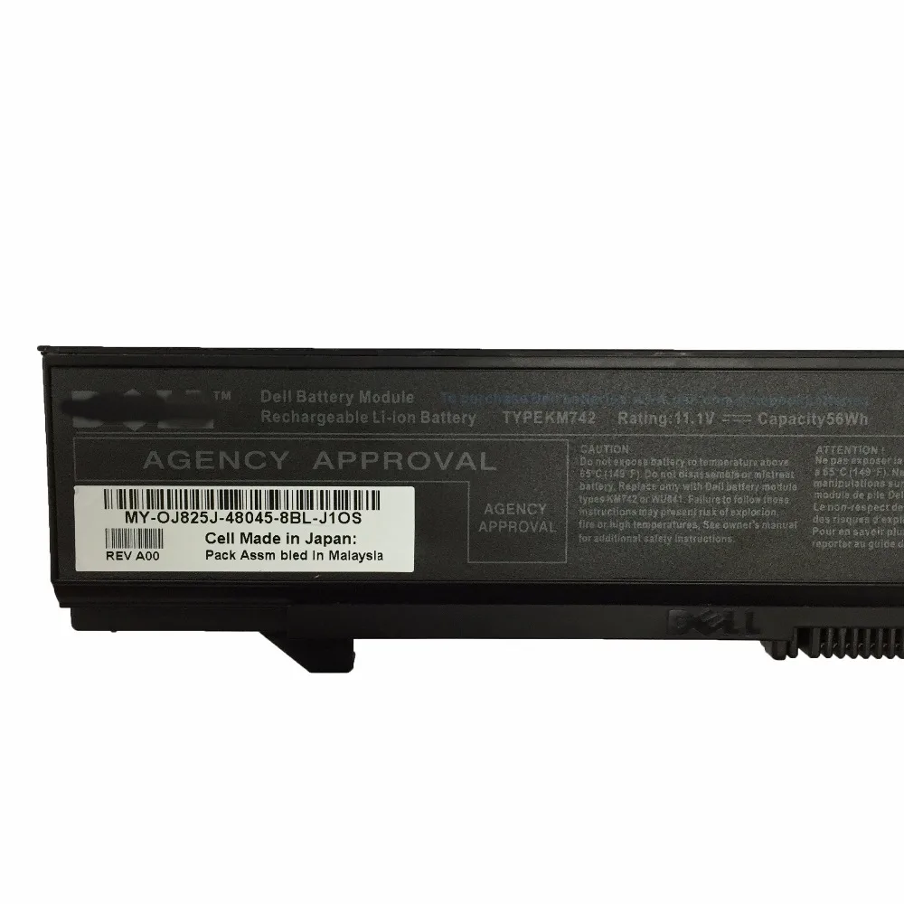 Новый оригинальный аккумулятор для ноутбука Dell Latitude E5400 E5410 E5500 E5510 RM661 0RM661 KM752 0KM752
