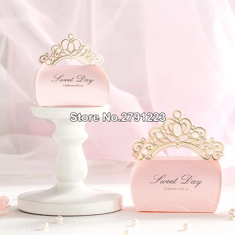 100pcs/lot European style Pink Blue Red Elegant Wedding box Candy Box gift wedding favour boxes | Дом и сад