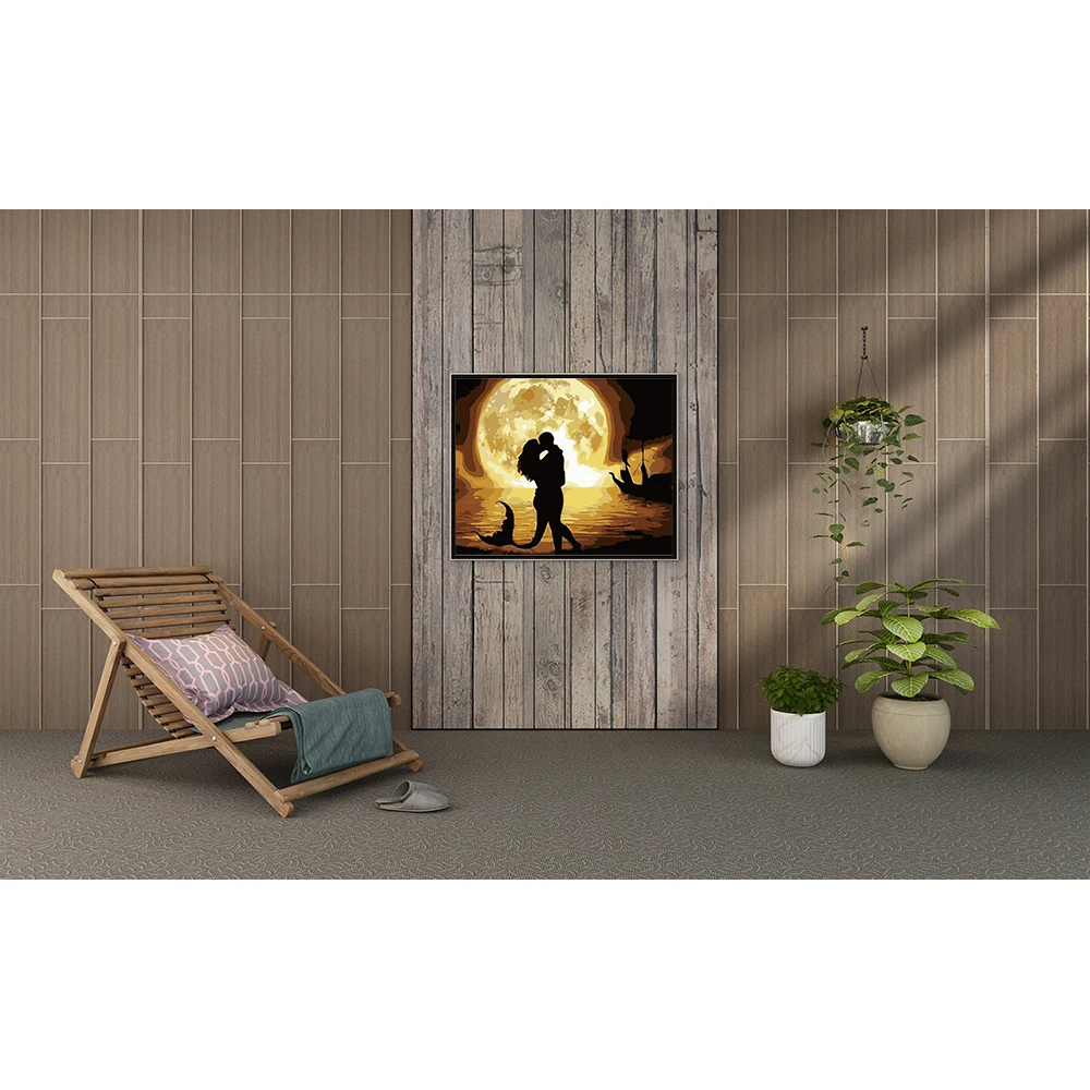 Digital Oil Painting By Numbers Abstract Canvas Picture Figure Modular Pictures Decoration for Home Wall Art Paint | Дом и сад