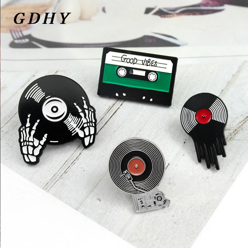 Музыкальная брошь GDHY эмалированные булавки для друзей значок ювелирные изделия