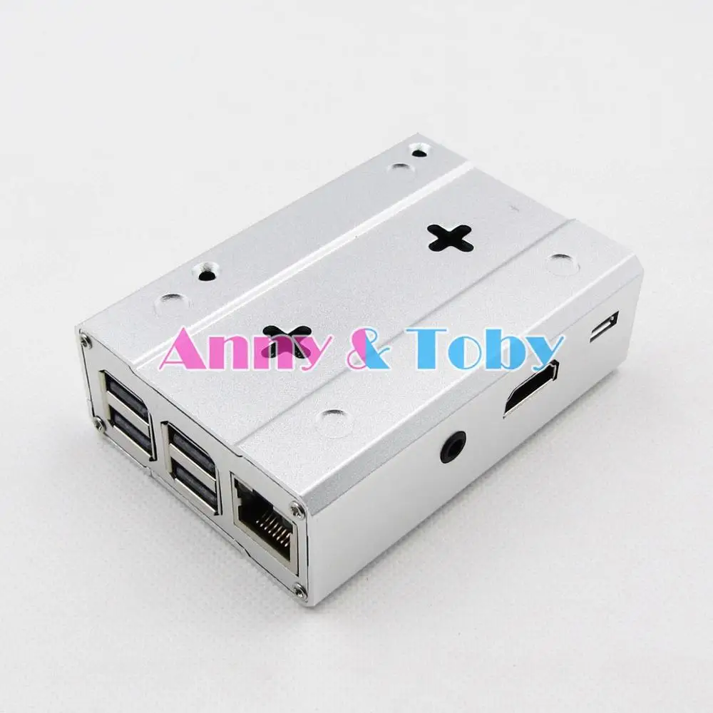 Серебряный алюминиевый чехол B62 металлический для Raspberry berrypi 3 model B + plus 2B корпус