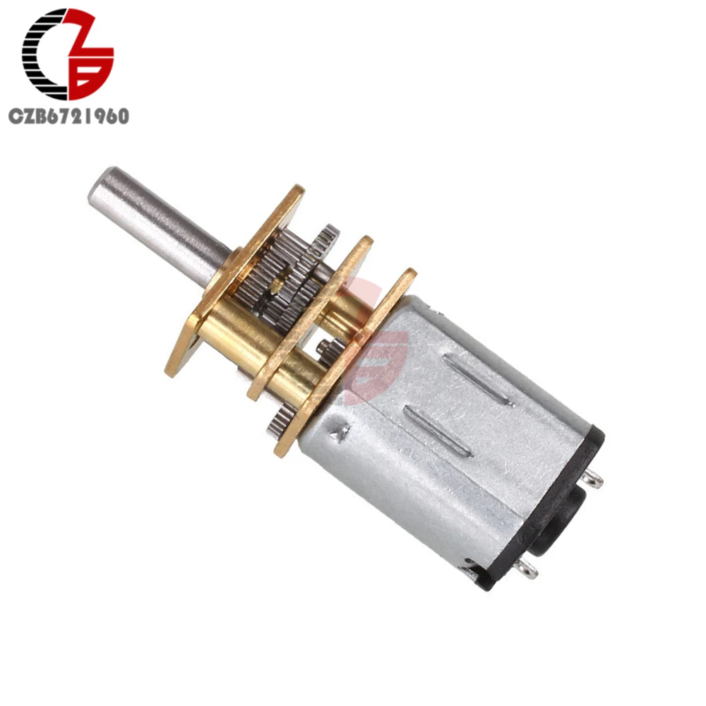 DC 12V 300RPM микро-редуктор скорости двигатель металлический редуктор зубчатого