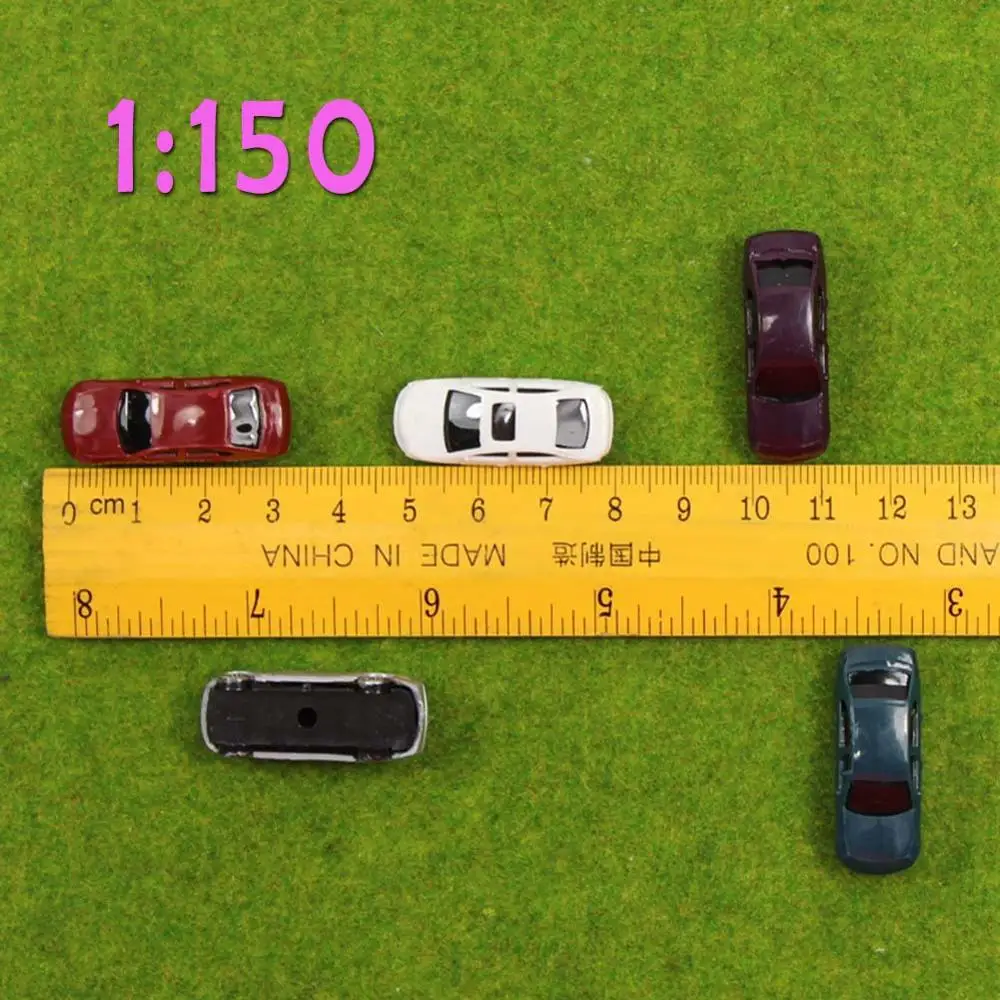 N scale 50 шт. модели автомобилей 1:100 1:150 1:200 строительство Поезд Макет Набор Модель поезда Хо/ТТ/Н/З масштаб железнодорожное моделирование - Цвет: N scale