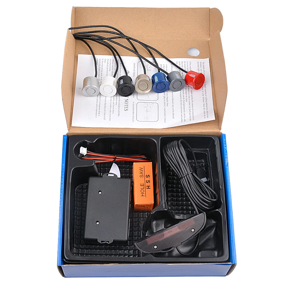 Car Auto Parktronic LED Parking Sensor with 4 Sensors Reverse Backup Radar Monitor Detector System Display | Автомобили и
