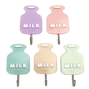 1 шт. Симпатичные Мультяшные липкие крючки настенная присоска для ключей органайзер для одежды декоративный настенный дверной крючок