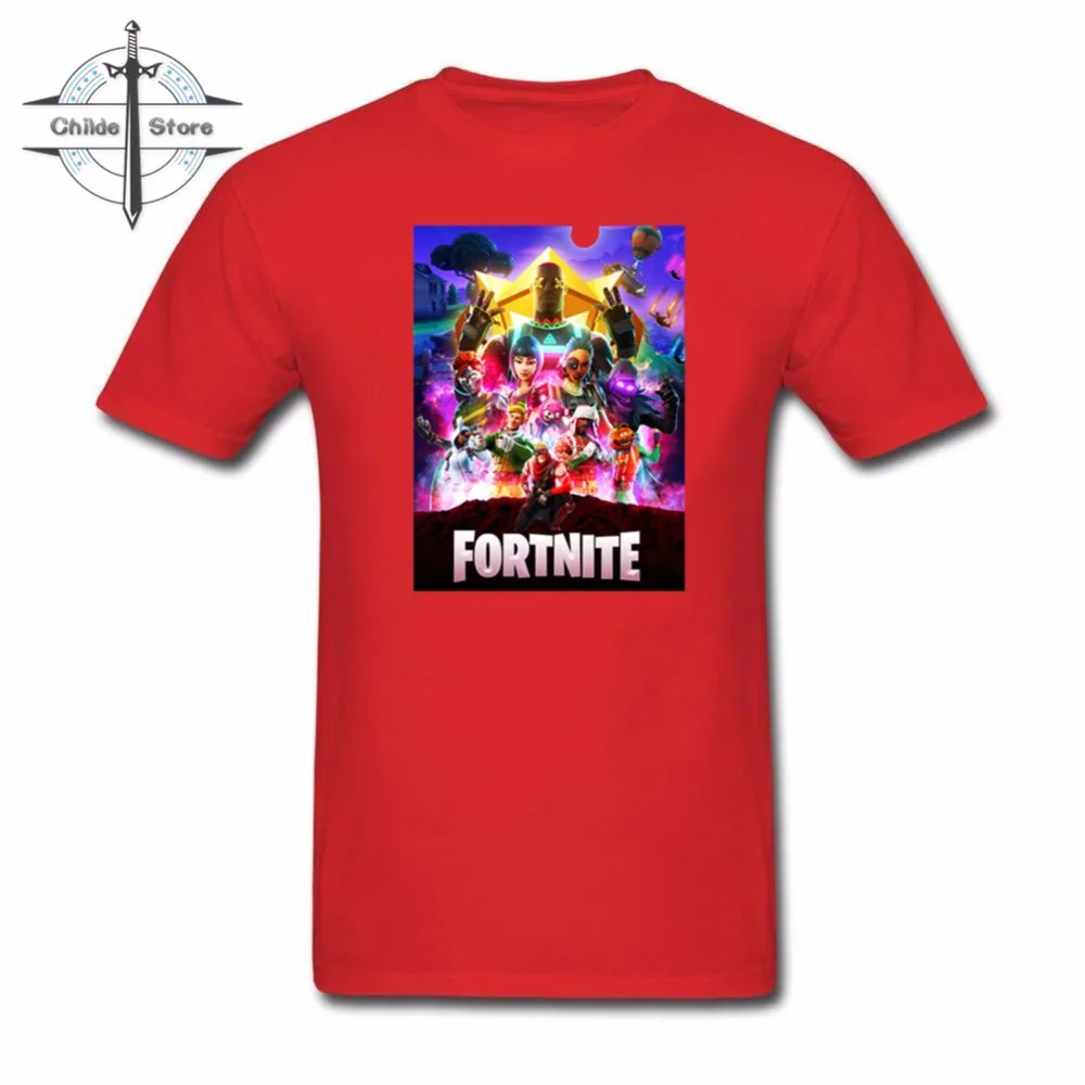 Для мужчин's футболка Популярные Fortnite 100% хлопок с коротким рукавом Minecraft печати
