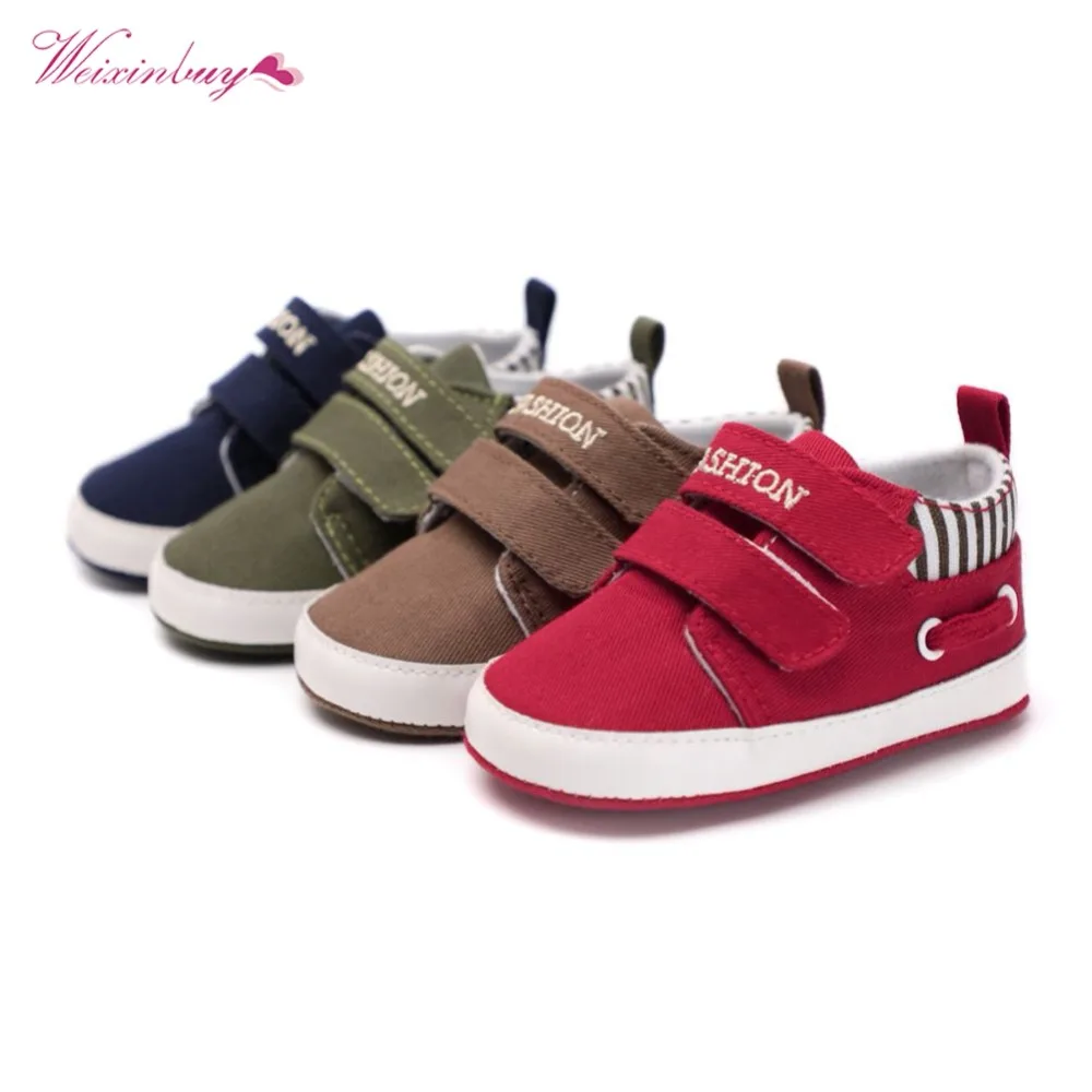 

WEIXINBUY 10 Styles New Canvas sport baby shoes Newborn Boy Girl First Walkers Infantil Toddler Soft sole Prewalker Sneakers
