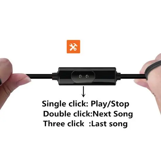 Спортивные наушники-вкладыши Наушники с микрофоном 3 5 мм Проводная гарнитура