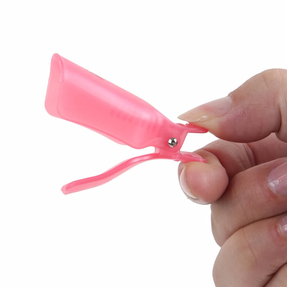 Зажим для колпачка ногтей 10 шт. пластмассовый средство снятия УФ гель-лака 2017