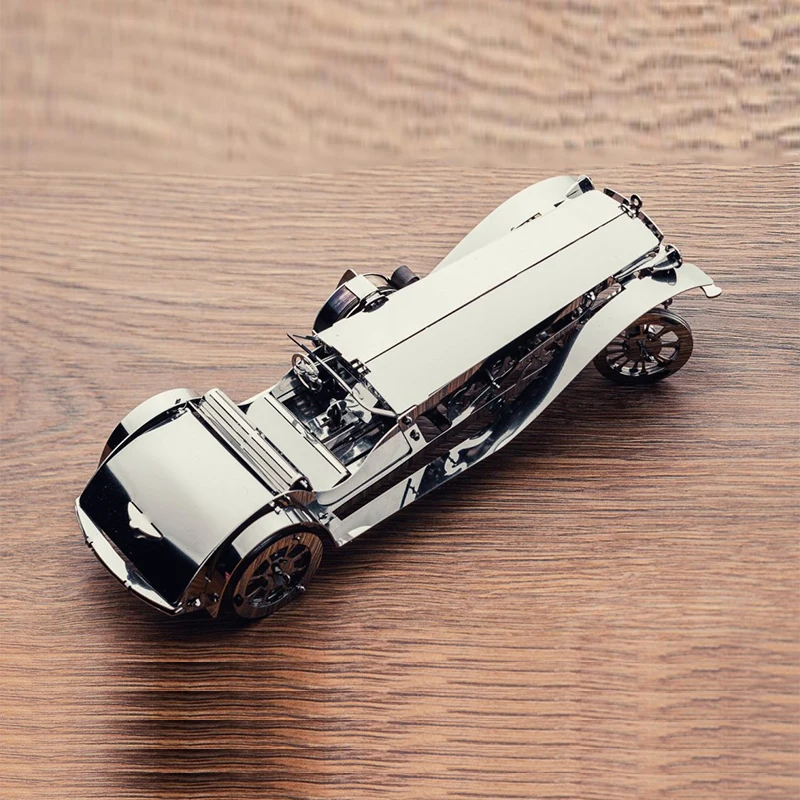 3D DIY металлический пазл Модель элегантный кабрио с приводом механической весны рабочие места собрать отрезная игрушка Подарки Горячая