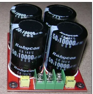 Конденсатор с фильтром 10000 uF 50V * 4 8A выпрямитель мостовой плата питания для