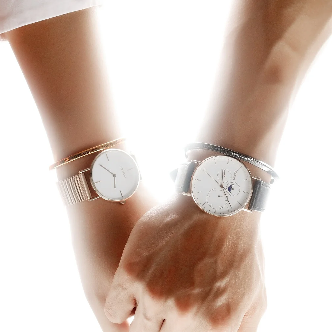 JHSL романтические парные женские мужские браслеты манжеты из нержавеющей стали