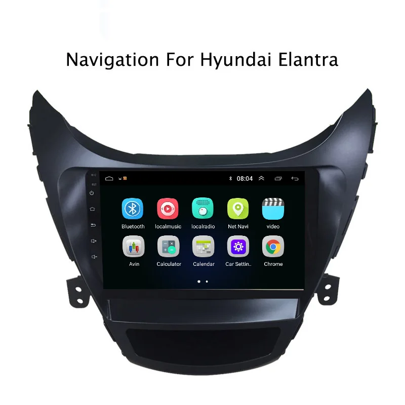 9 &quot2.5D IPS Android 8 1 автомобильный DVD GPS плеер для Hyundai Elantra 2011 2012 2013 2014 Автомобильный
