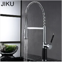JIKU SUS 304 кран для ванной из нержавеющей стали, смеситель для горячей и холодной воды, смеситель для ванны и раковины, хромированный кран