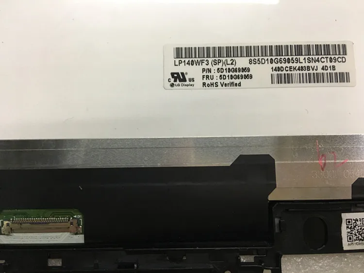 14-дюймовый сенсорный ЖК-экран для ноутбука Lenovo Yoga 700-14ISK 80QD YOGA3 14 1920*1080 | Компьютеры