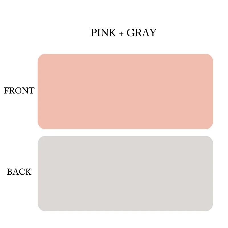 PINK and GRAY 600X300 мм Высокое качество большой Мышь Pad двухсторонняя Искусственная кожа игровой Мышь коврик водонепроницаемое противообрастающее покрытие клавиатуры и мыши термоустойчивая круглая подставка стол - Цвет: PINK and GRAY