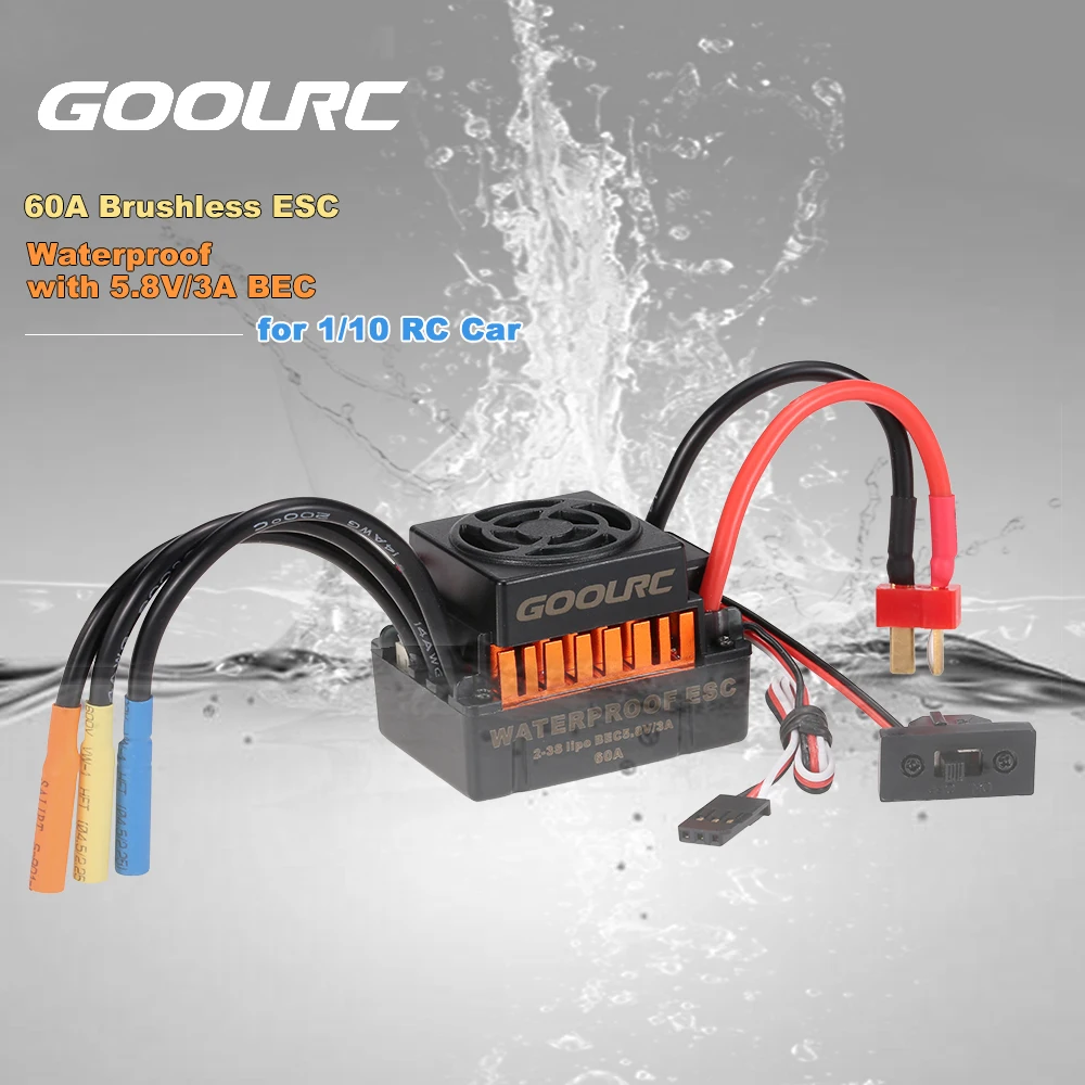 GoolRC обновленный водонепроницаемый Радиоуправляемый двигатель 3660 3300KV
