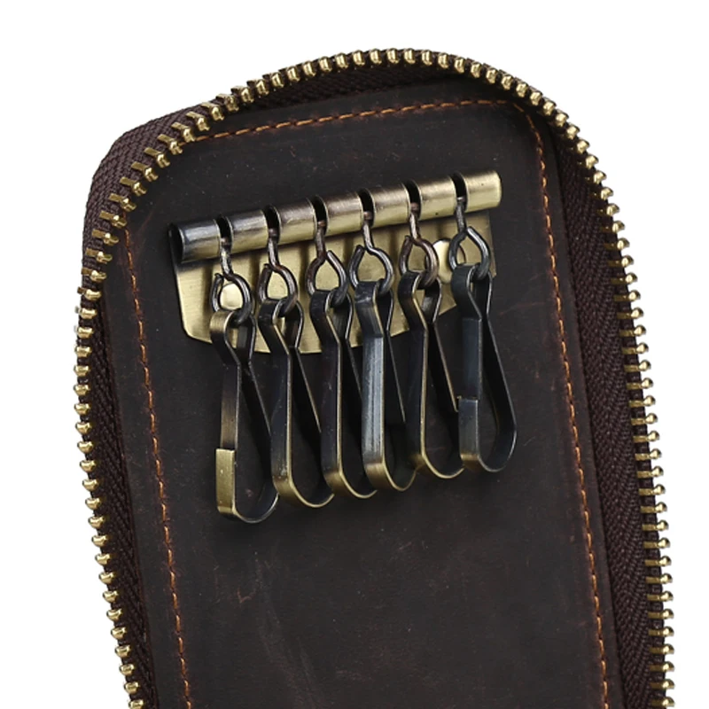 Tiding высококачественный бумажник для ключей из натуральной бычьей кожи мужчин и