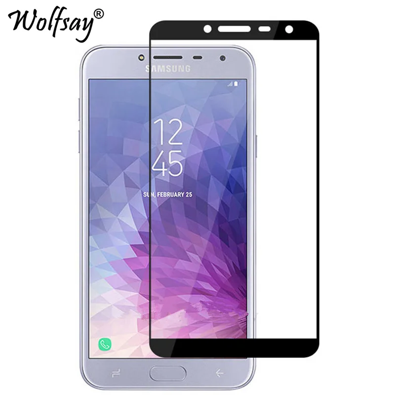 Стекло с полным покрытием для Samsung Galaxy J6 2018 защита экрана закаленное стекло J600G