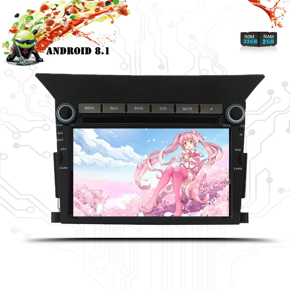 Автомобильный DVD плеер для пилота Android 8 1 2009 2010 2011 2012 2013 стерео радио ПК GPS Wi Fi FM
