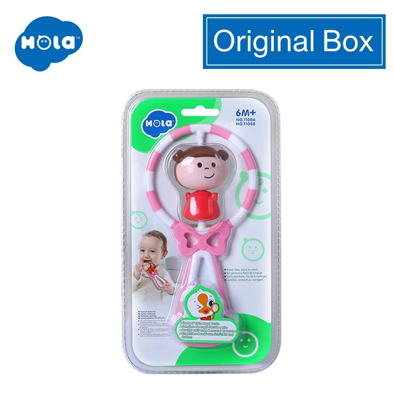 ORIGINAL BOX HOLA игрушки 1108 Ангел погремушка для детей подарок - Цвет: ORIGINAL BOX
